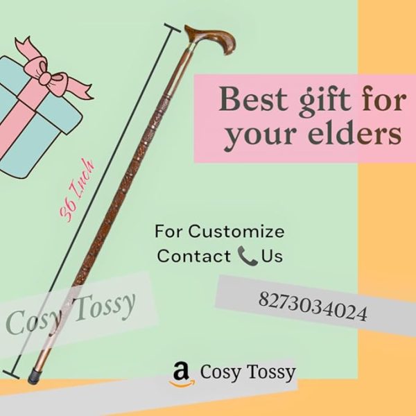 Cosy Tossy wooden walking sticks for old people/Men/Women