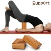 cosy tossy Yoga Pilates Solid Brick Wooden Block for Yoga Support for Decent Poses (2 Pcs)5