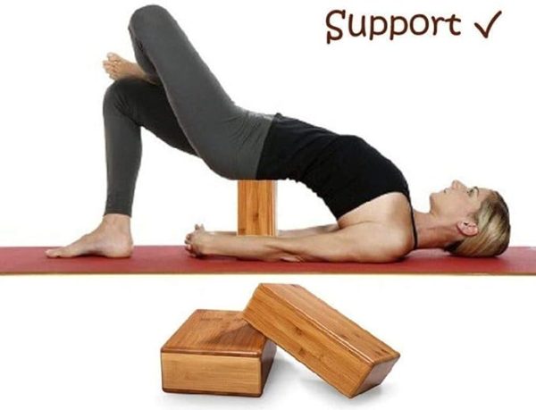 cosy tossy Yoga Pilates Solid Brick Wooden Block for Yoga Support for Decent Poses (2 Pcs)5
